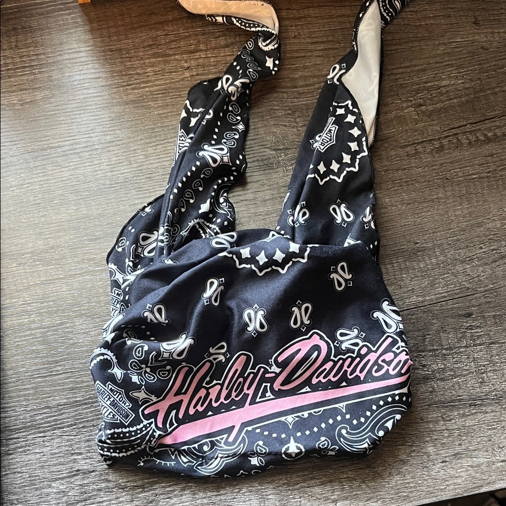 Harley-Davidson Black and White Doo Rag